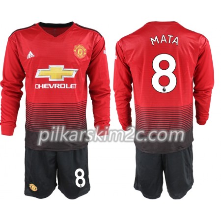 Koszulka Manchester United MATA 8 Dziecięca Główna 2018-2019 - Koszulki Piłkarskie(L/S)